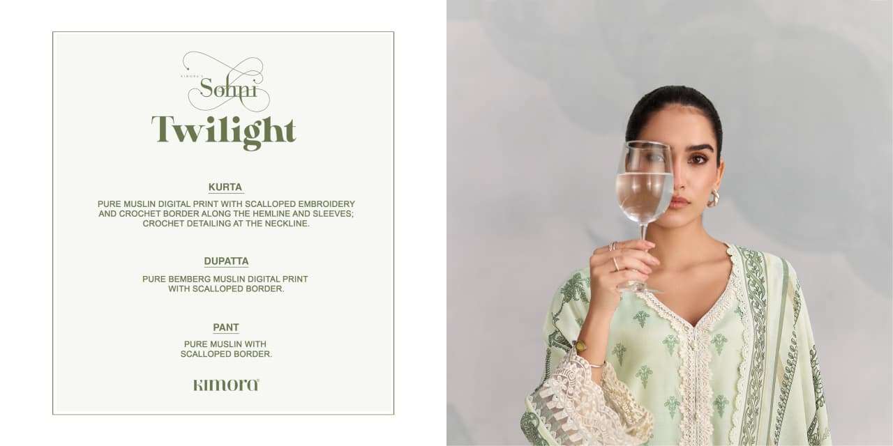 KIMORA TWILIGHT Muslin Printed Pakistani Suit