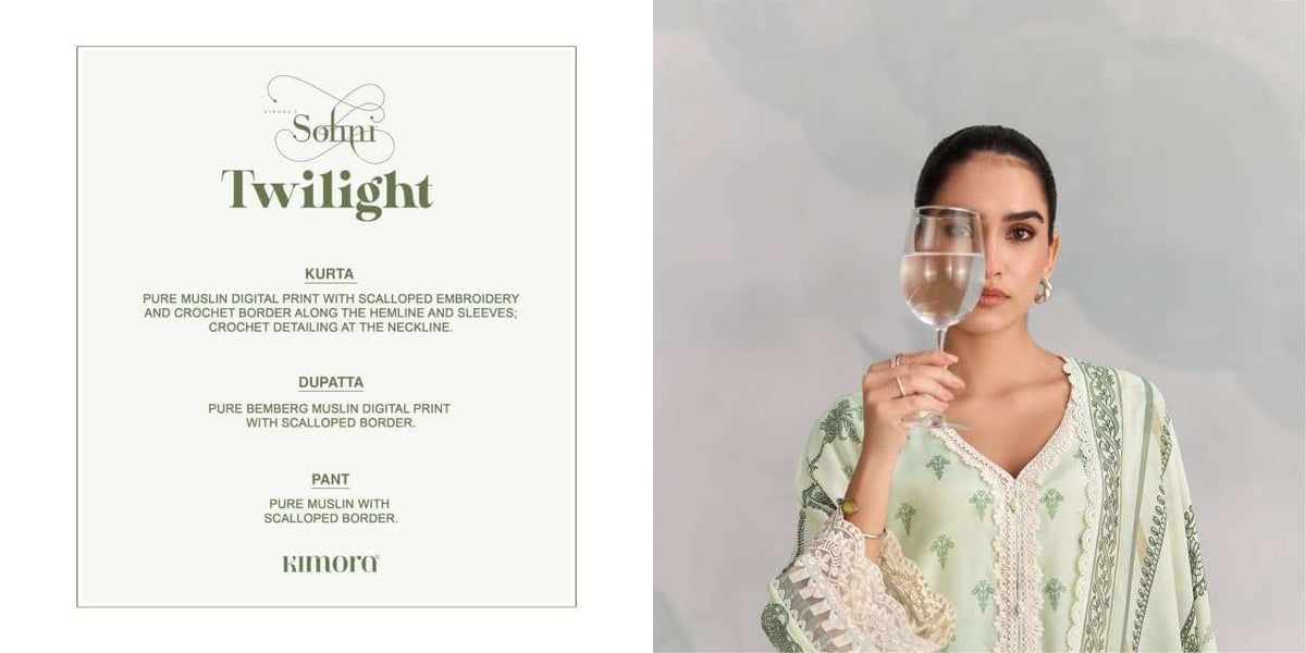 KIMORA TWILIGHT Muslin Printed Pakistani Suit - Amrah Wholesale