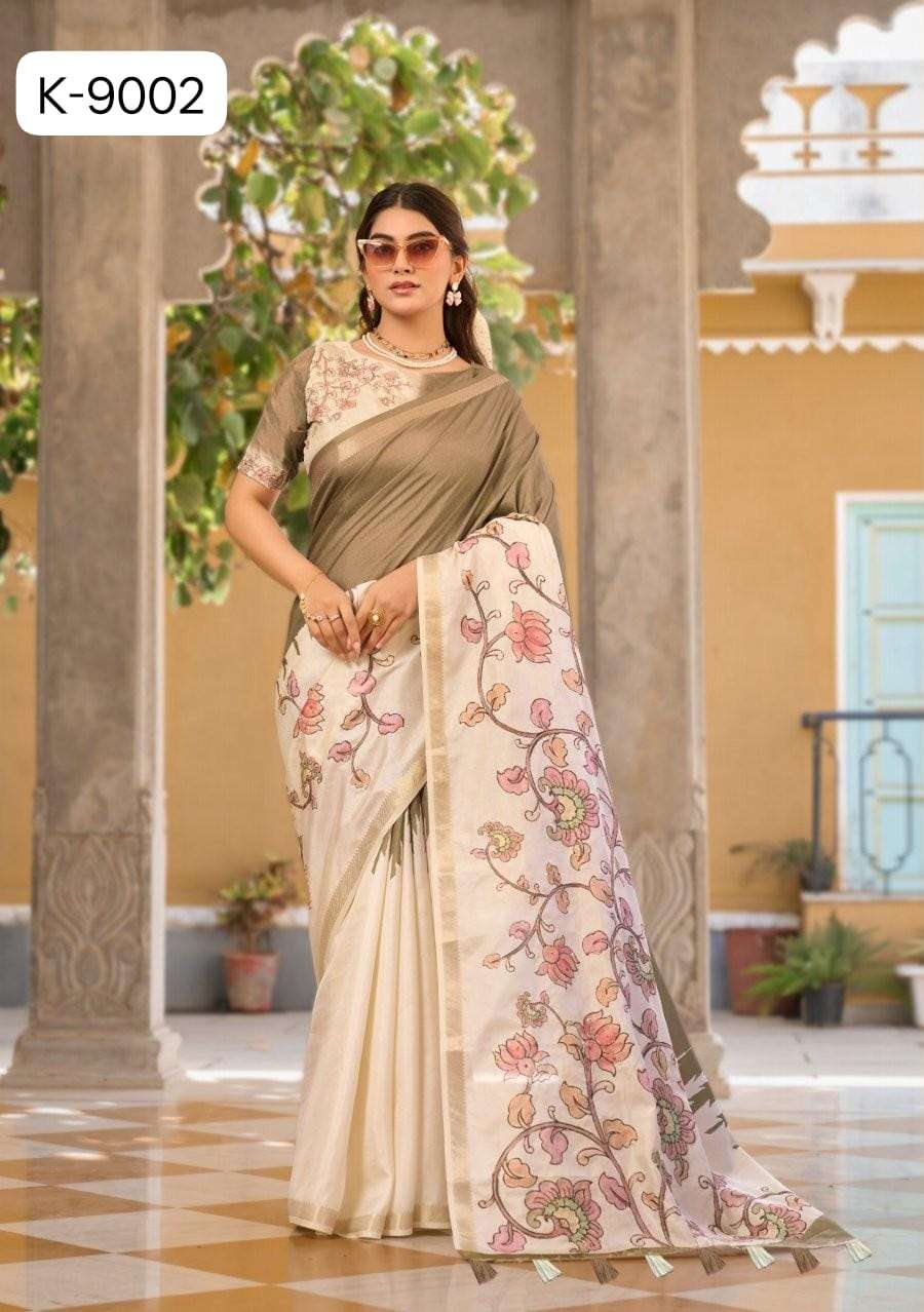 Kira Kalam Temple 9001 To 9004 Series Saree Wholesale Catalogue - Amrah Wholesale