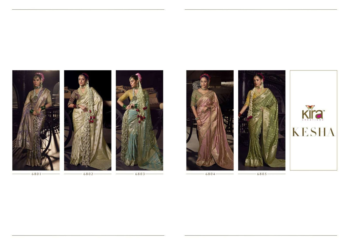 Kira Kesha Pure Viscose Luxury Artisan Handwork Sarees Wholesale Catalog - Amrah Wholesale