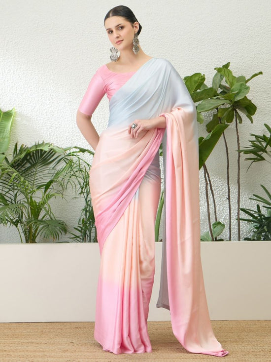 Kiva Vol 1 Semi Modal Plain Saree Collection - Amrah Wholesale