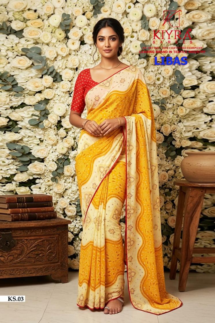 Kiyra Sarees Libas Dull Moss Saree