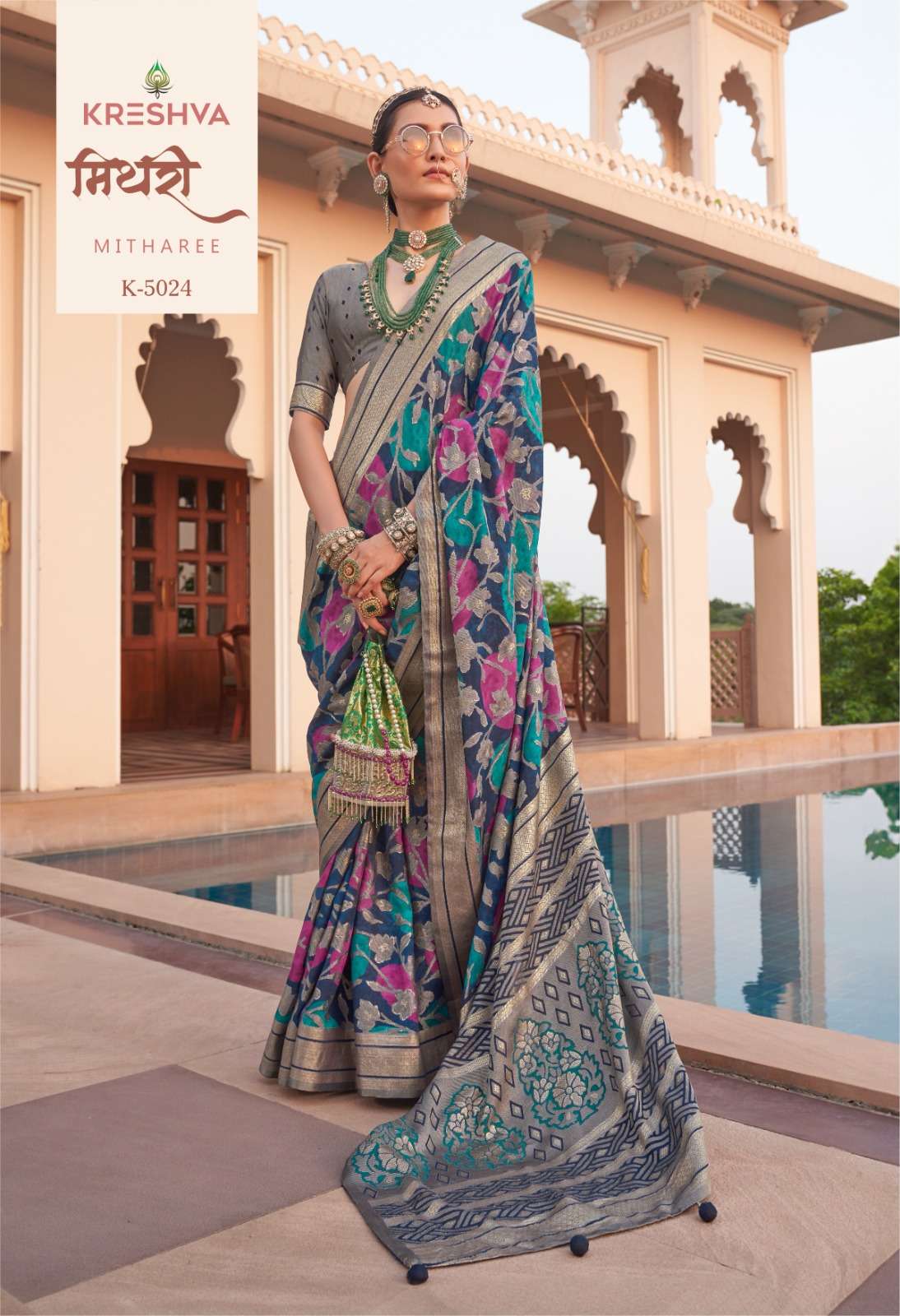 Kreshva Mitharee Georgette Designer Printed Saree