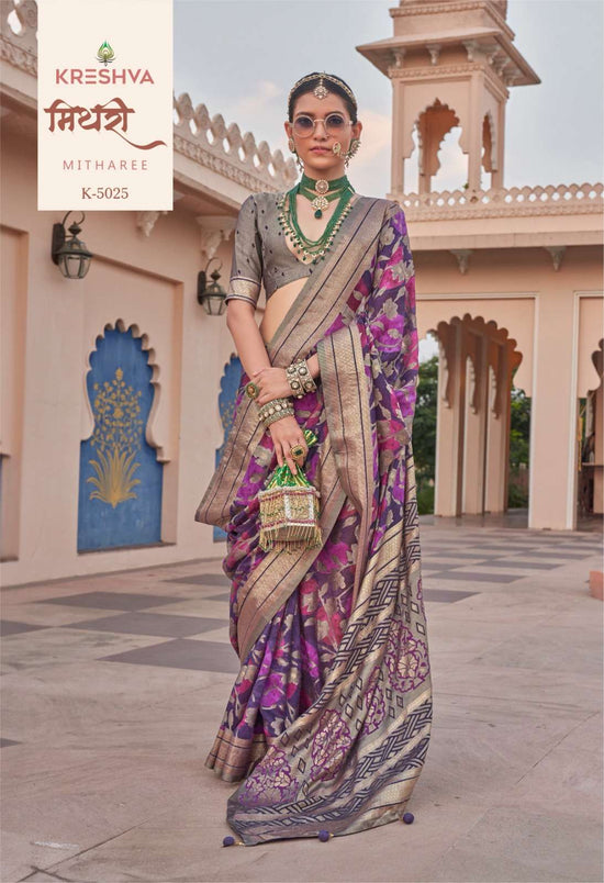 Kreshva Mitharee Georgette Designer Printed Saree