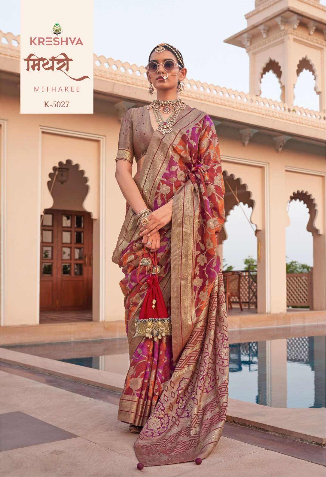 Kreshva Mitharee Georgette Designer Printed Saree