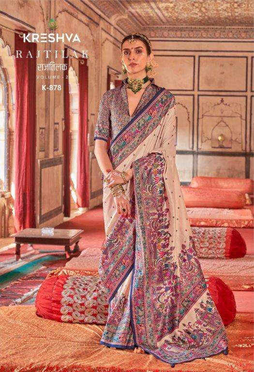 Kreshva Raj - Tilak Vol - 2 Silk Saree - Amrah Wholesale