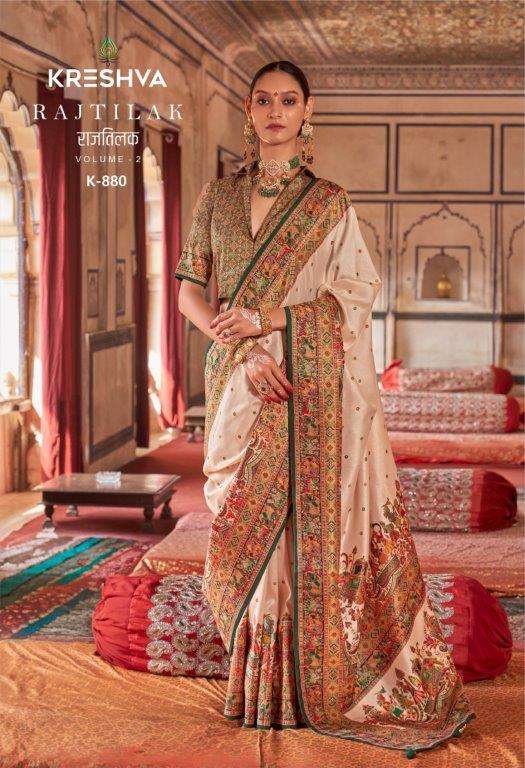 Kreshva Raj - Tilak Vol - 2 Silk Saree - Amrah Wholesale