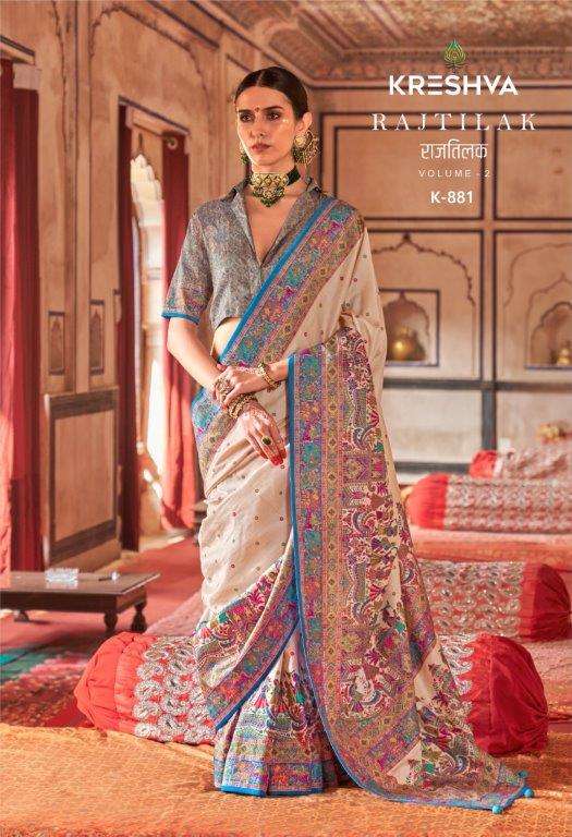 Kreshva Raj - Tilak Vol - 2 Silk Saree - Amrah Wholesale