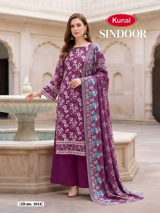 Kunal Fashion Sindoor Cotton Dress Material Wholesale