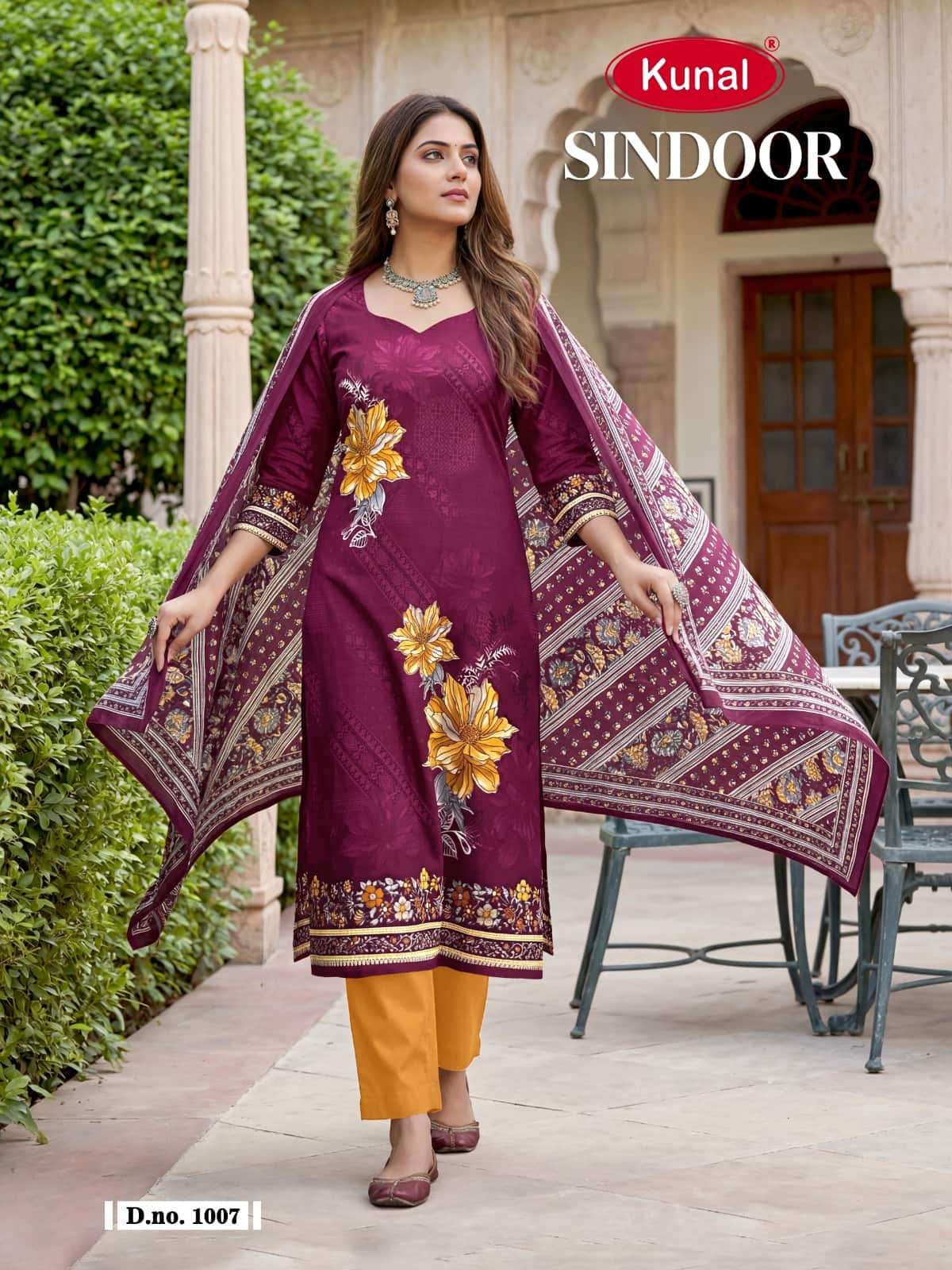 Kunal Fashion Sindoor Cotton Dress Material Wholesale