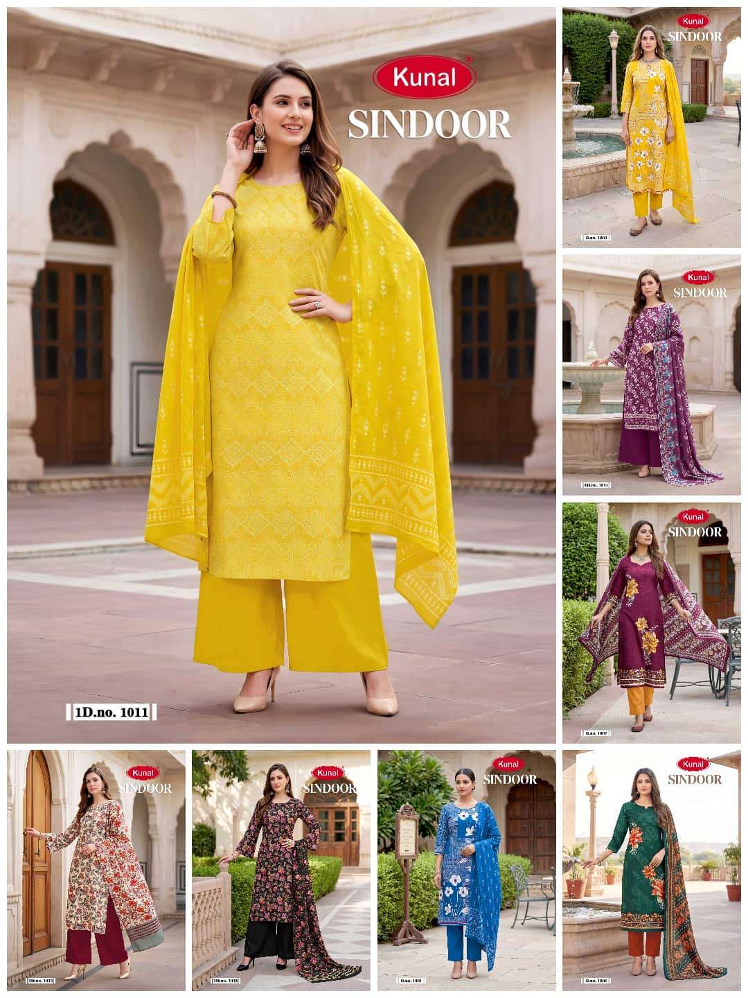 Kunal Fashion Sindoor Cotton Dress Material Wholesale