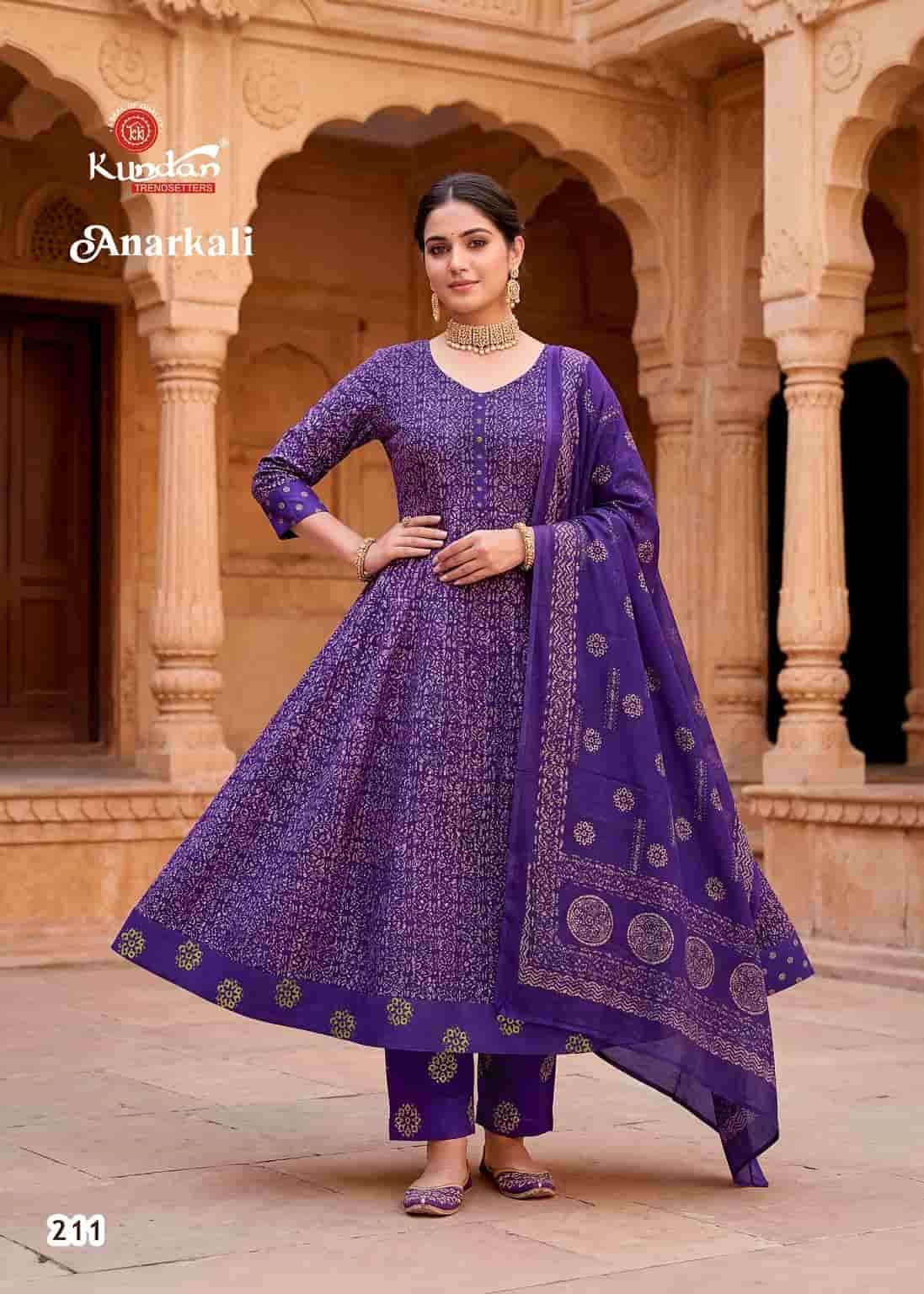 Kundan Anarkali Vol 2 Heavy Cotton Salwar Suit Set