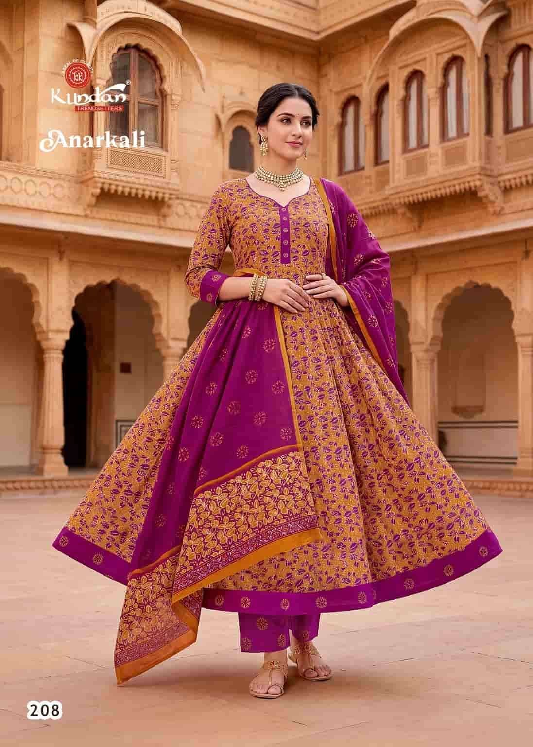 Kundan Anarkali Vol 2 Heavy Cotton Salwar Suit Set - Amrah Wholesale
