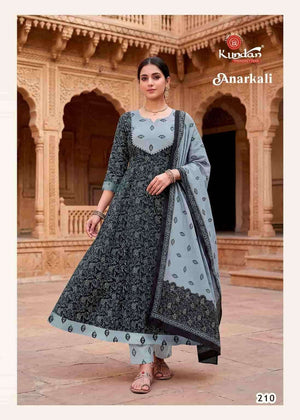 Kundan Anarkali Vol 2 Heavy Cotton Salwar Suit Set - Amrah Wholesale