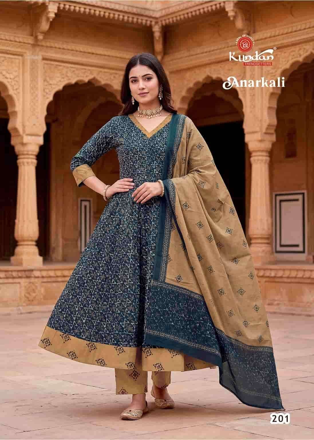 Kundan Anarkali Vol 2 Heavy Cotton Salwar Suit Set - Amrah Wholesale