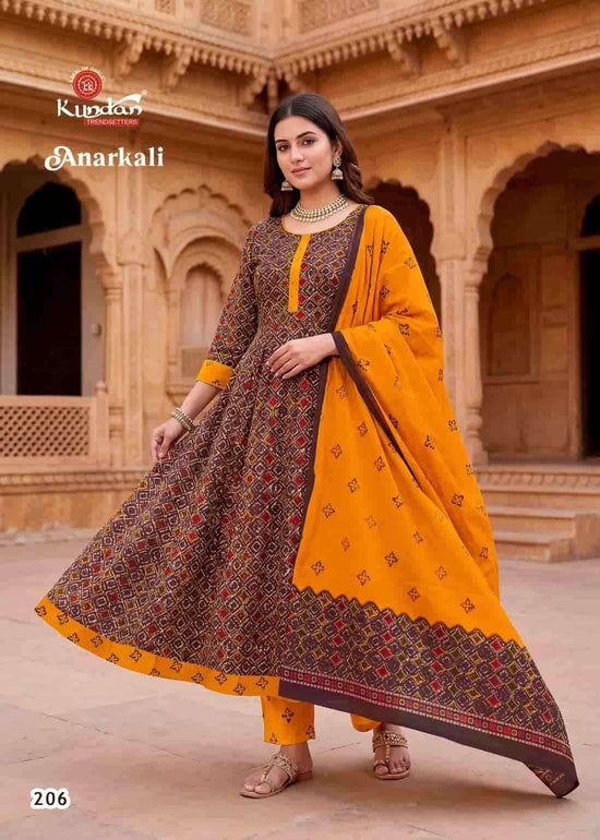 Kundan Anarkali Vol 2 Heavy Cotton Salwar Suit Set - Amrah Wholesale
