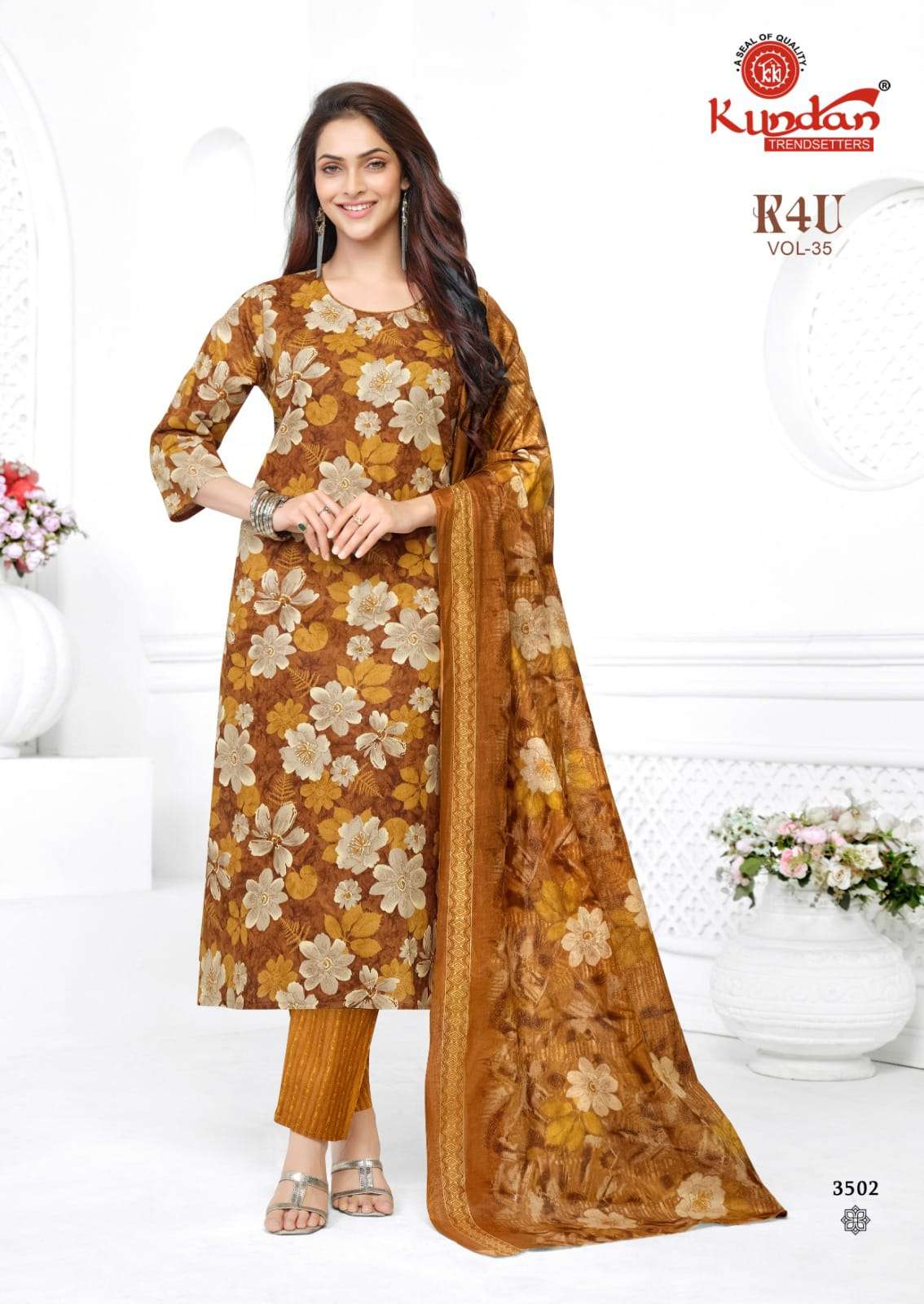 Kundan Tex K4U Vol-35 Cotton Salwar Suit Set