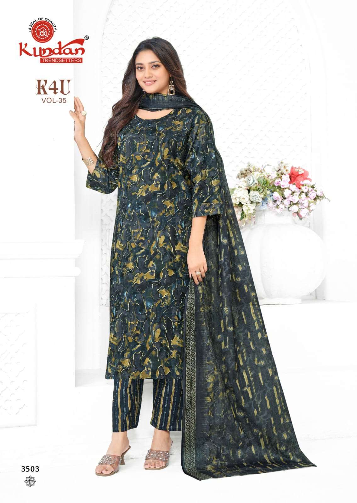 Kundan Tex K4U Vol-35 Cotton Salwar Suit Set