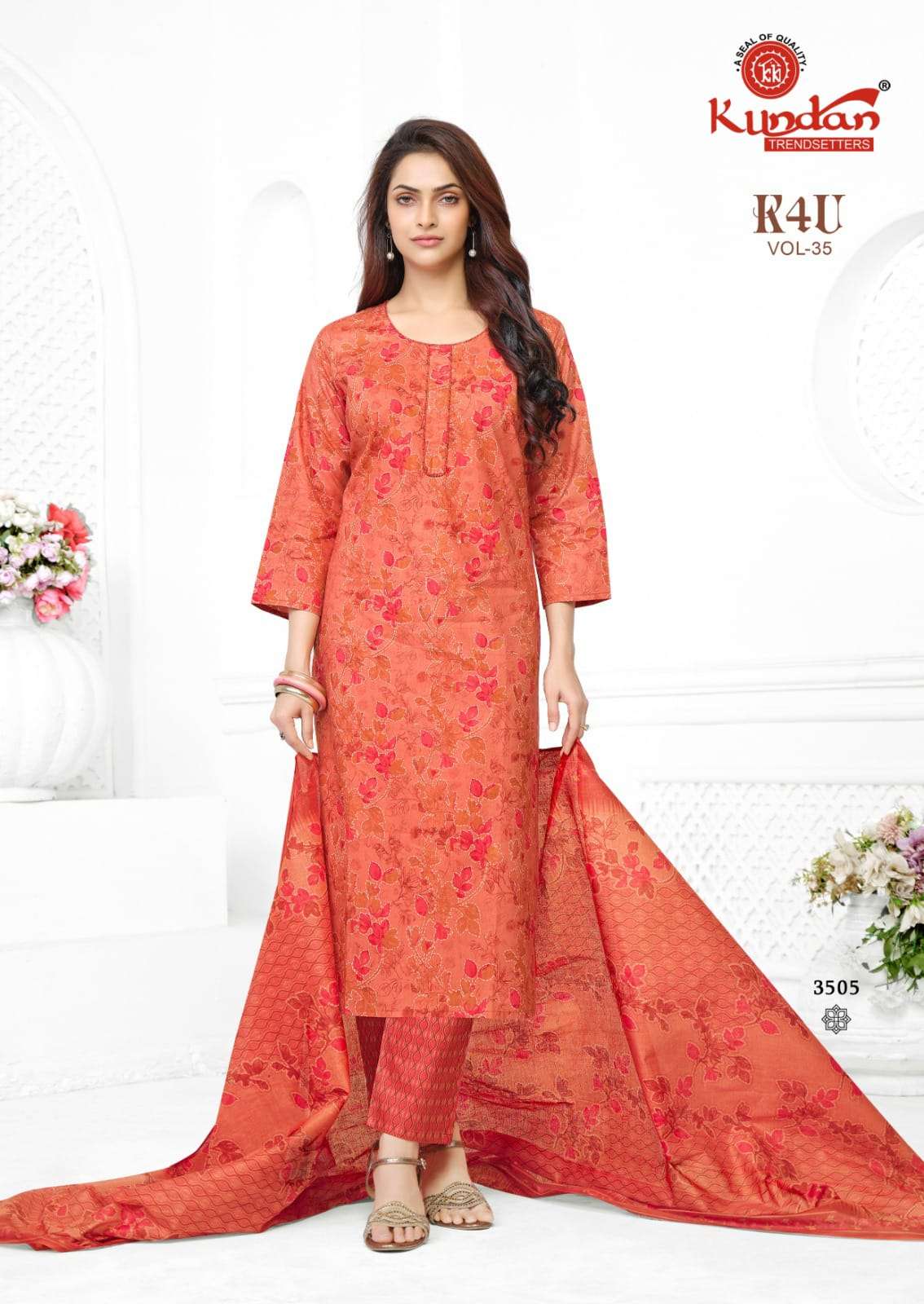 Kundan Tex K4U Vol-35 Cotton Salwar Suit Set