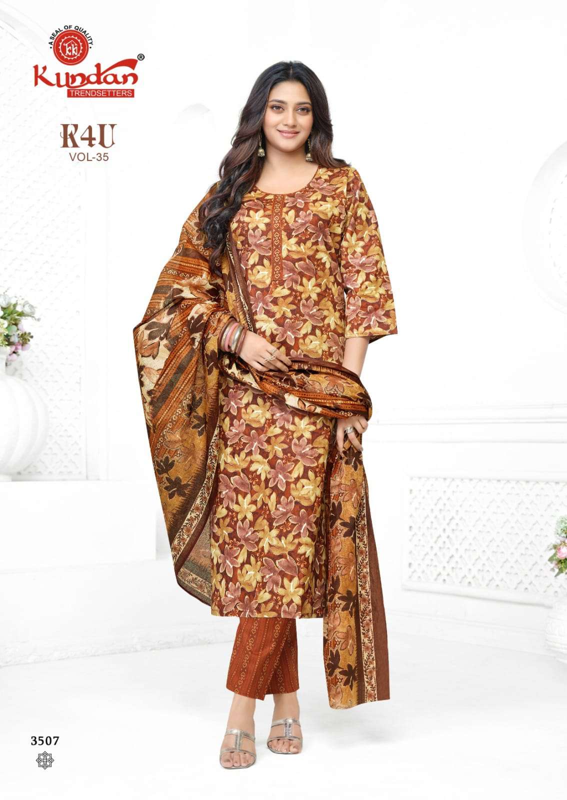 Kundan Tex K4U Vol-35 Cotton Salwar Suit Set