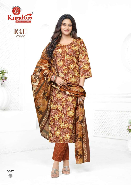 Kundan Tex K4U Vol-35 Cotton Salwar Suit Set