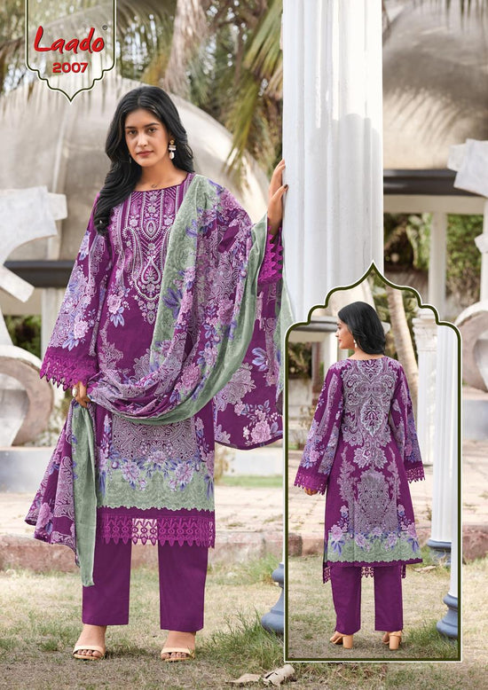 Laado Innayat Vol 2 Pure Cotton Printed Karachi Pakistani Suit - Amrah Wholesale