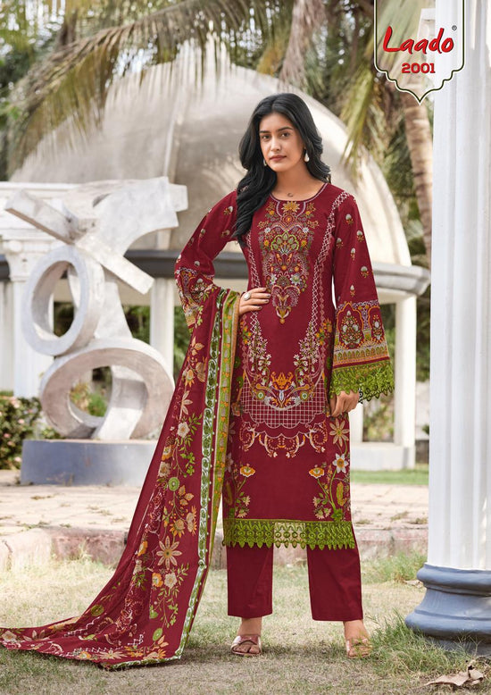 Laado Innayat Vol 2 Pure Cotton Printed Karachi Pakistani Suit - Amrah Wholesale