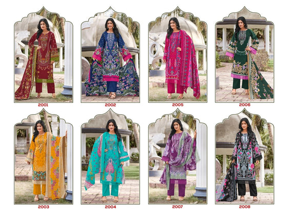 Laado Innayat Vol 2 Pure Cotton Printed Karachi Pakistani Suit - Amrah Wholesale