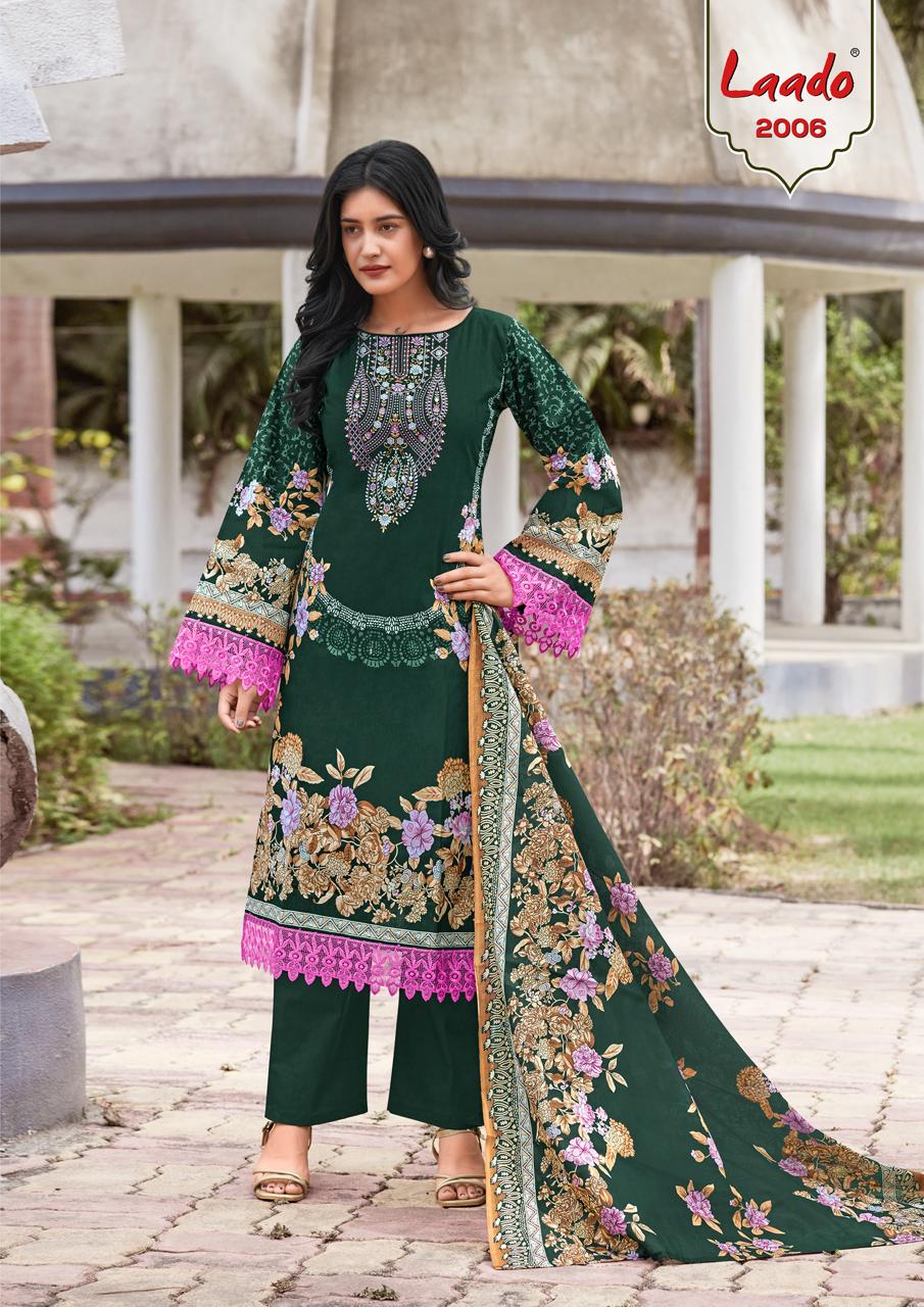Laado Innayat Vol 2 Pure Cotton Printed Karachi Pakistani Suit - Amrah Wholesale