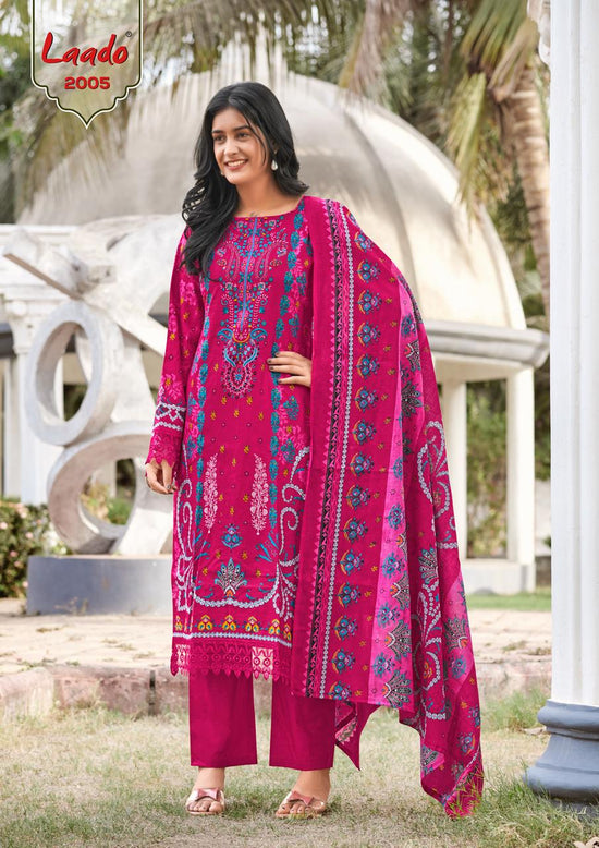 Laado Innayat Vol 2 Pure Cotton Printed Karachi Pakistani Suit - Amrah Wholesale