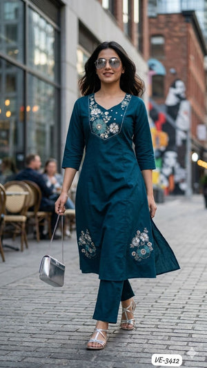 Ladies Flavour 3411 To 3413 Kurti Set Wholesale Catalogue - Amrah Wholesale