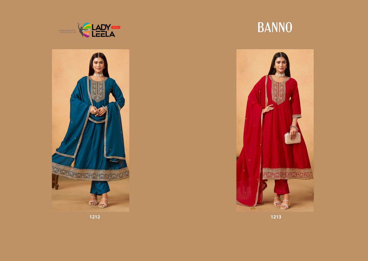 Lady Leela Banno Vichitra Silk Salwar Suit Set