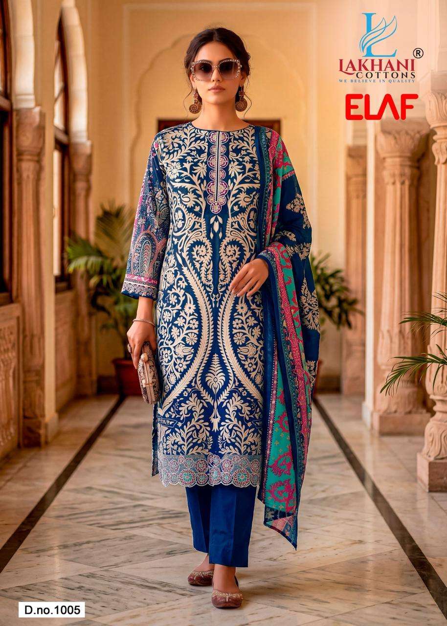 Lakhani Cotton Elaf Heavy Cambric Cotton Dress Material