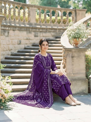 Amrah Wholesale Laxmegha 01 Kurti Pant Dupatta Set - Amrah Wholesale