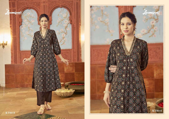 Laxmipati Chahat Candy Viscose Embroidered Handprinted Kurti