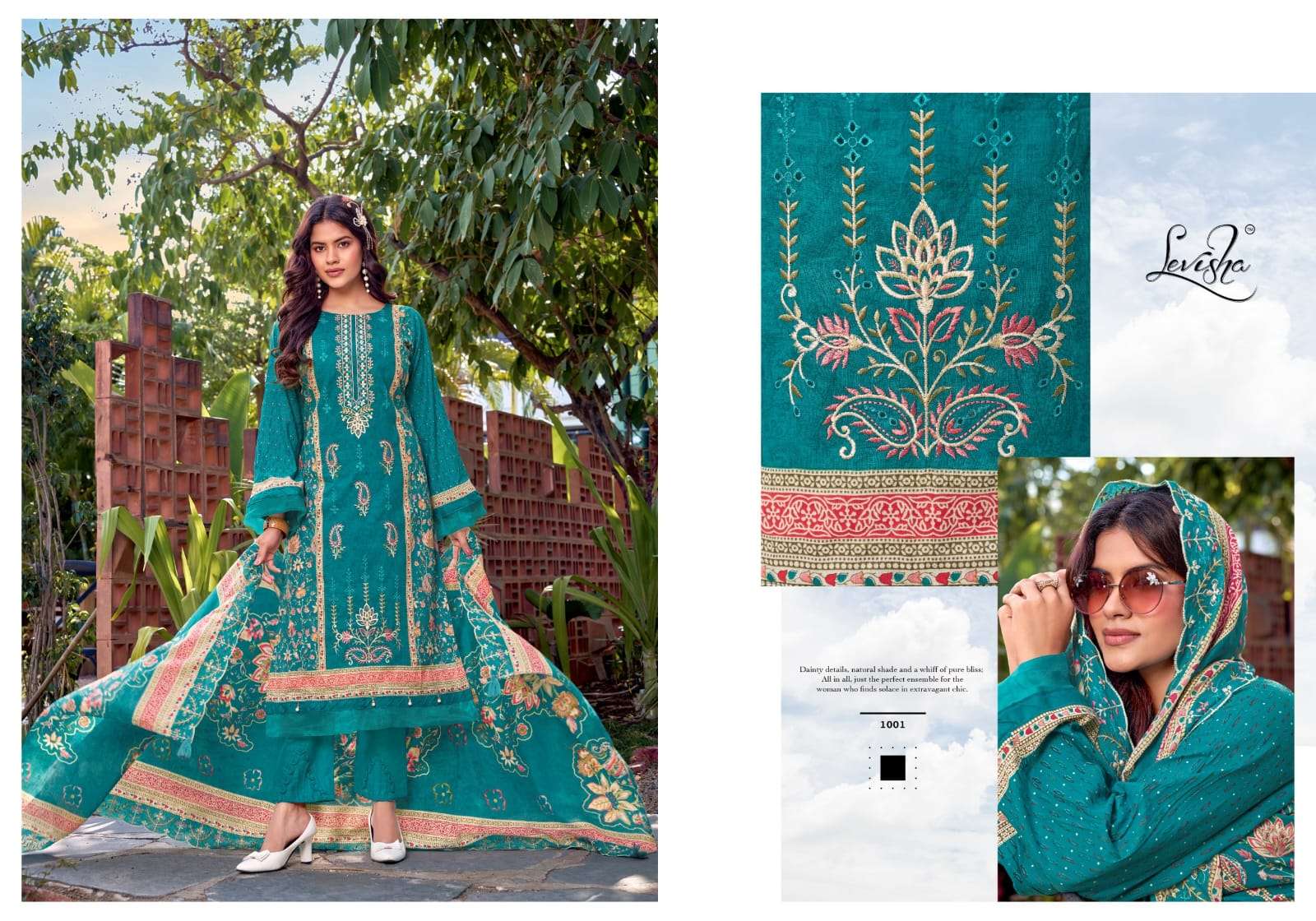 Levisha Bin Saeed Nx Vol 6 Cambric Lawn Cotton Pakistani Suit