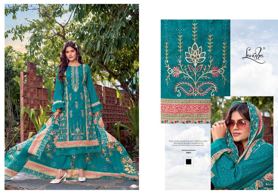 Levisha Bin Saeed Nx Vol 6 Cambric Lawn Cotton Pakistani Suit