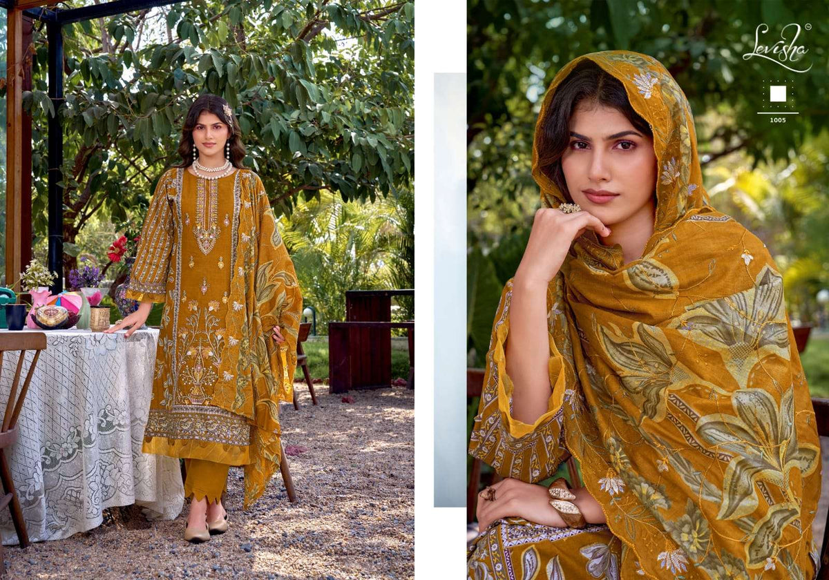 Levisha Bin Saeed Nx Vol 6 Cambric Lawn Cotton Pakistani Suit