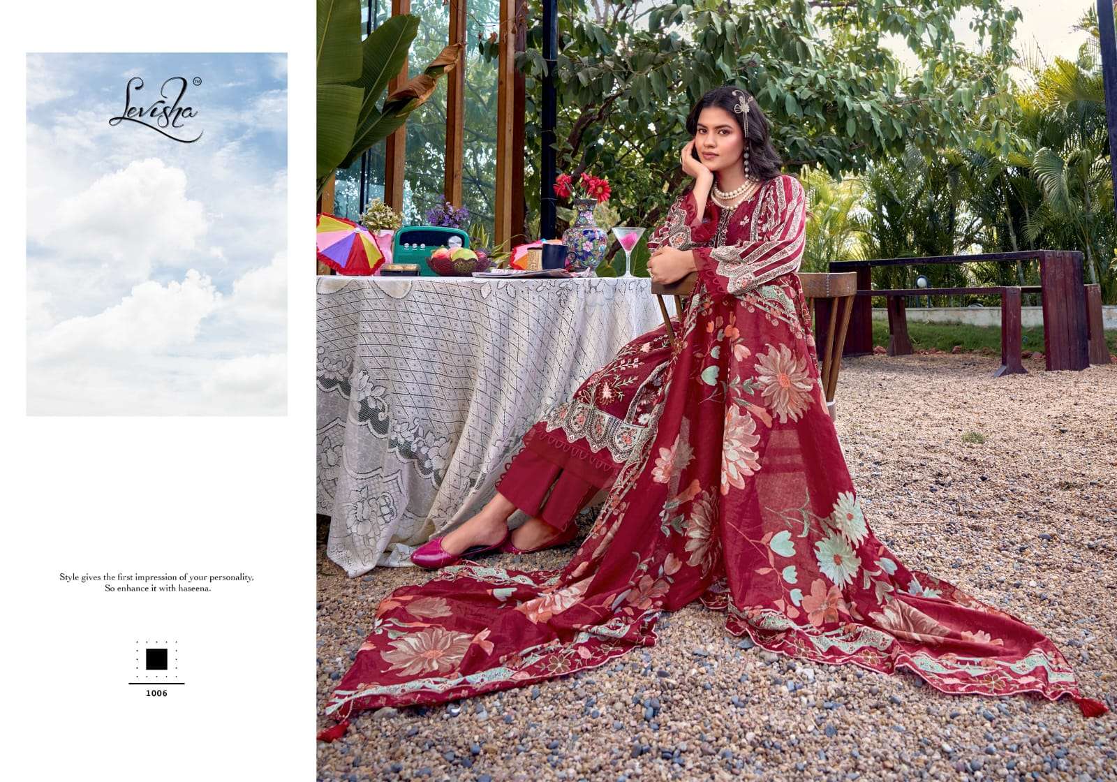 Levisha Bin Saeed Nx Vol 6 Cambric Lawn Cotton Pakistani Suit