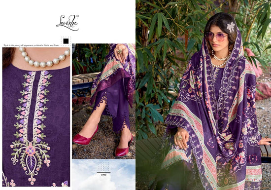 Levisha Bin Saeed Nx Vol 6 Cambric Lawn Cotton Pakistani Suit