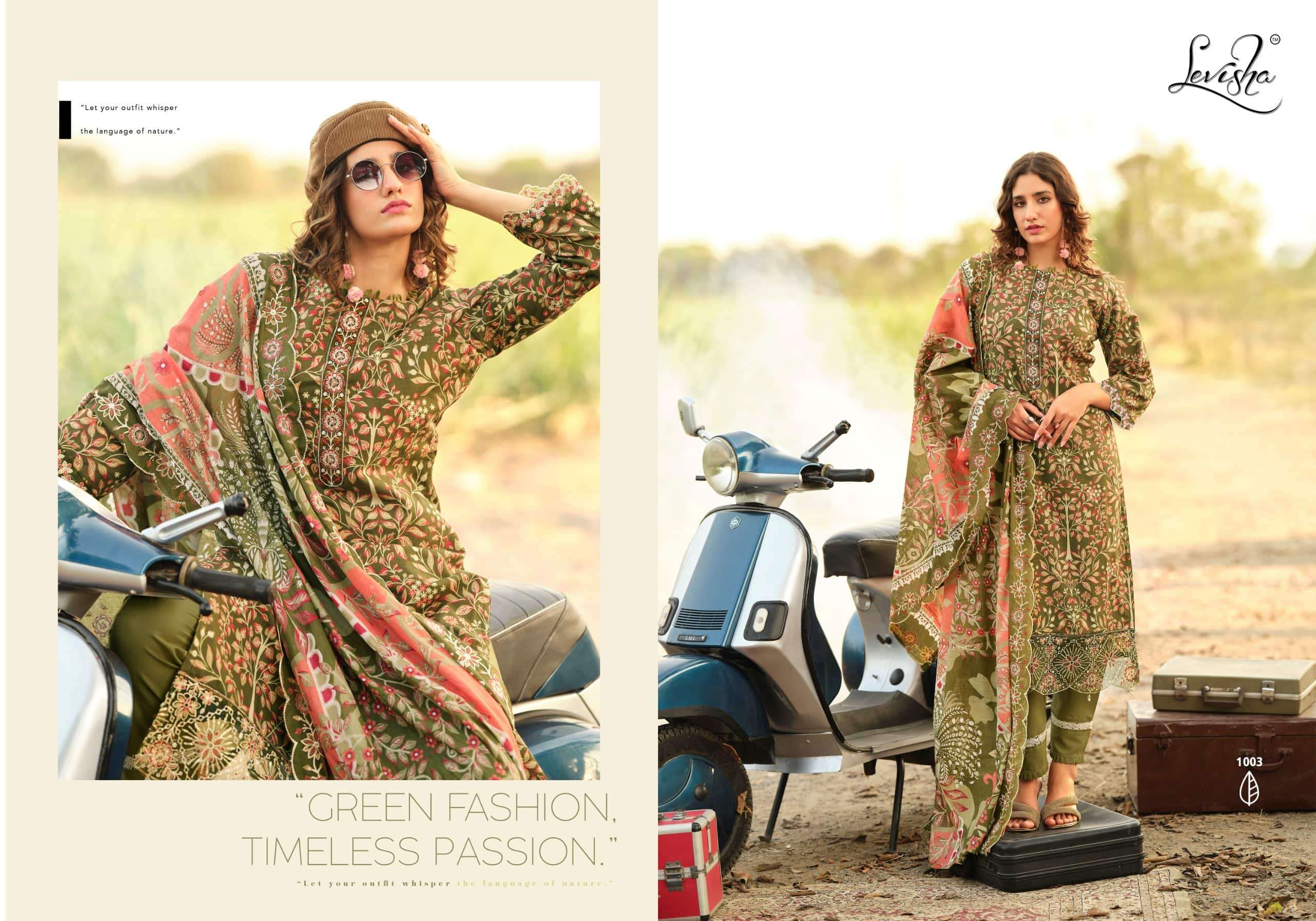 Levisha Humdum Cambric Cotton Pakistani Suit
