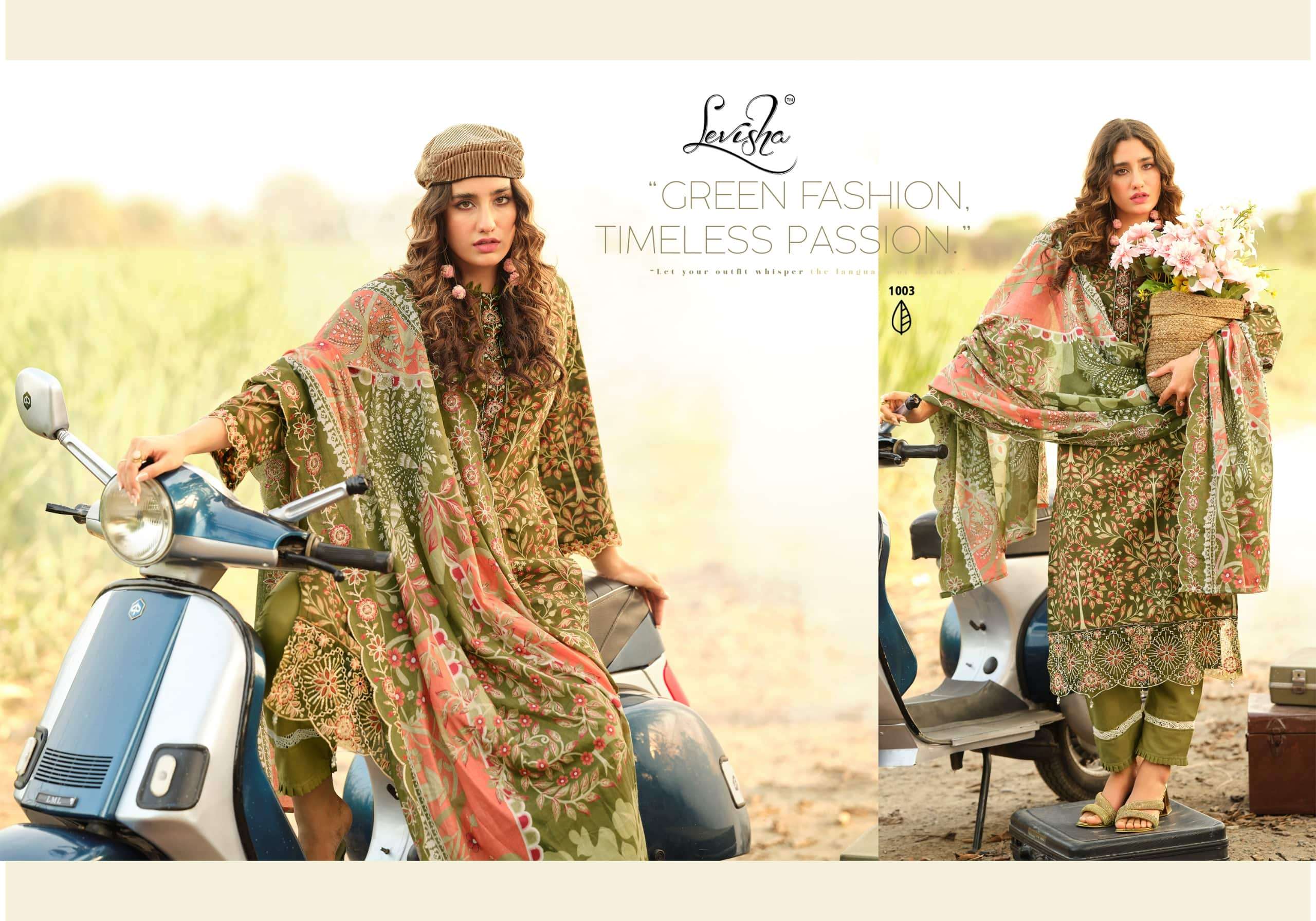 Levisha Humdum Cambric Cotton Pakistani Suit