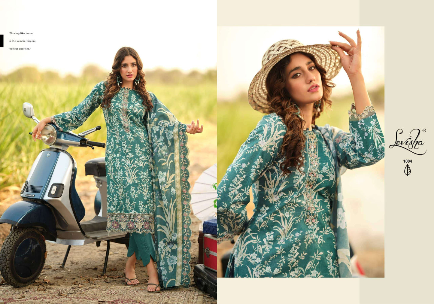 Levisha Humdum Cambric Cotton Pakistani Suit