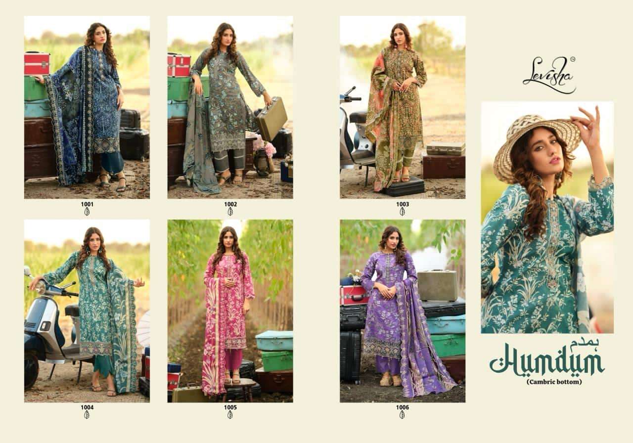 Levisha Humdum Cambric Cotton Pakistani Suit