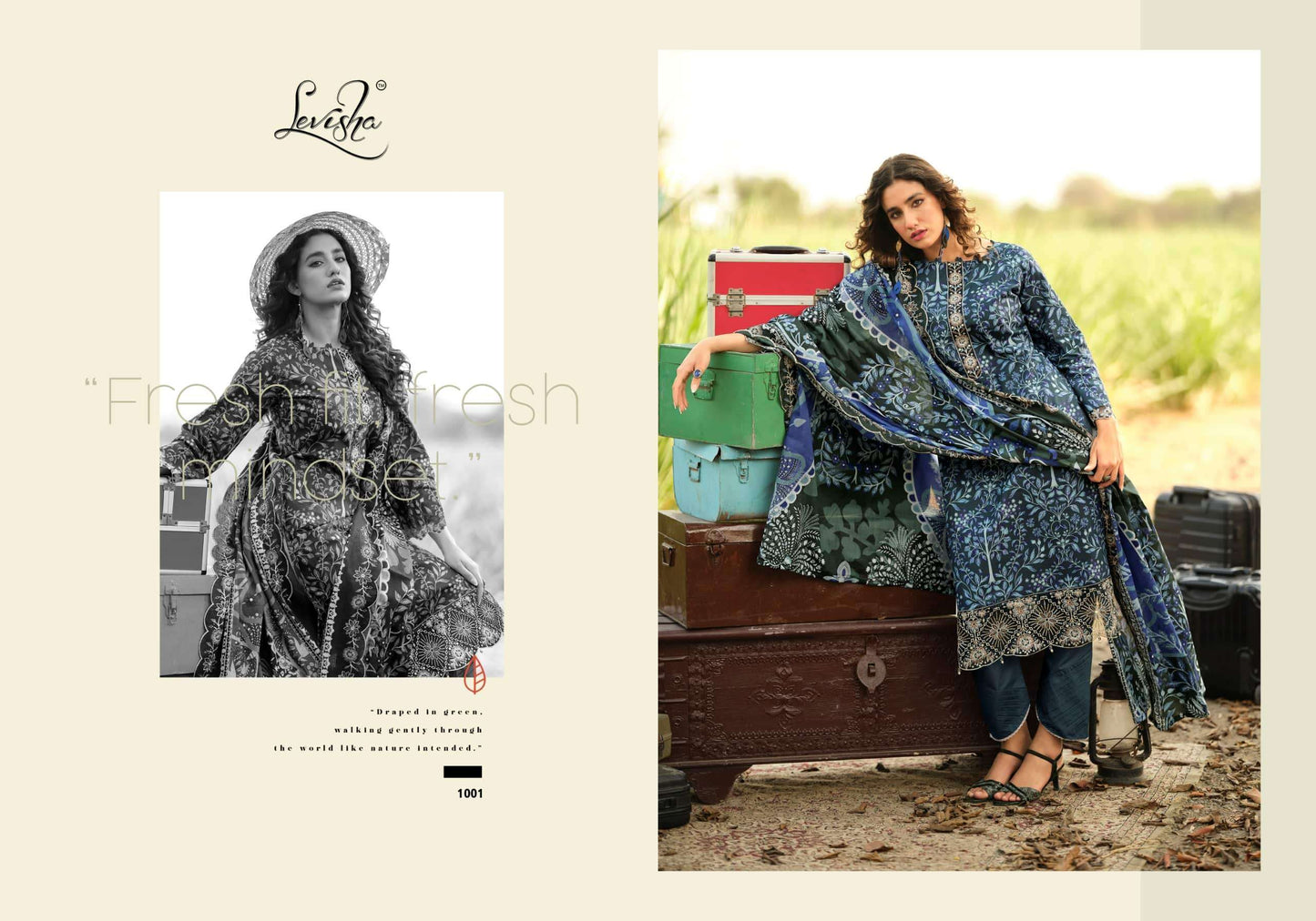 Levisha Humdum Cambric Cotton Pakistani Suit