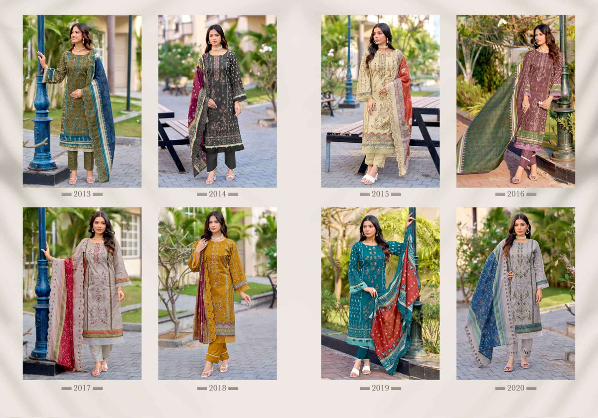 Levisha Madhubala Vol 14 Cambric Lawn Cotton Pakistani Style Dress Material Wholesale