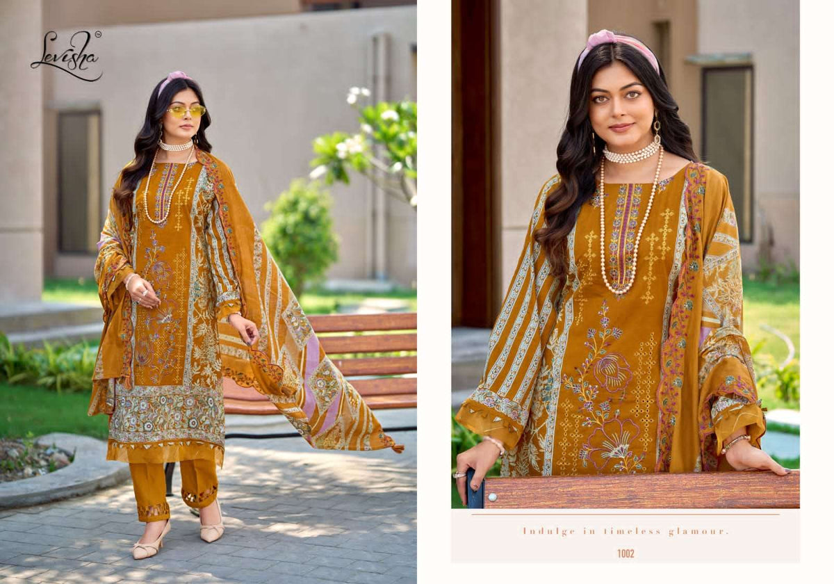 Levisha Madhubala Vol 16 Cambric Lawn Cotton Pakistani Suit - Amrah Wholesale