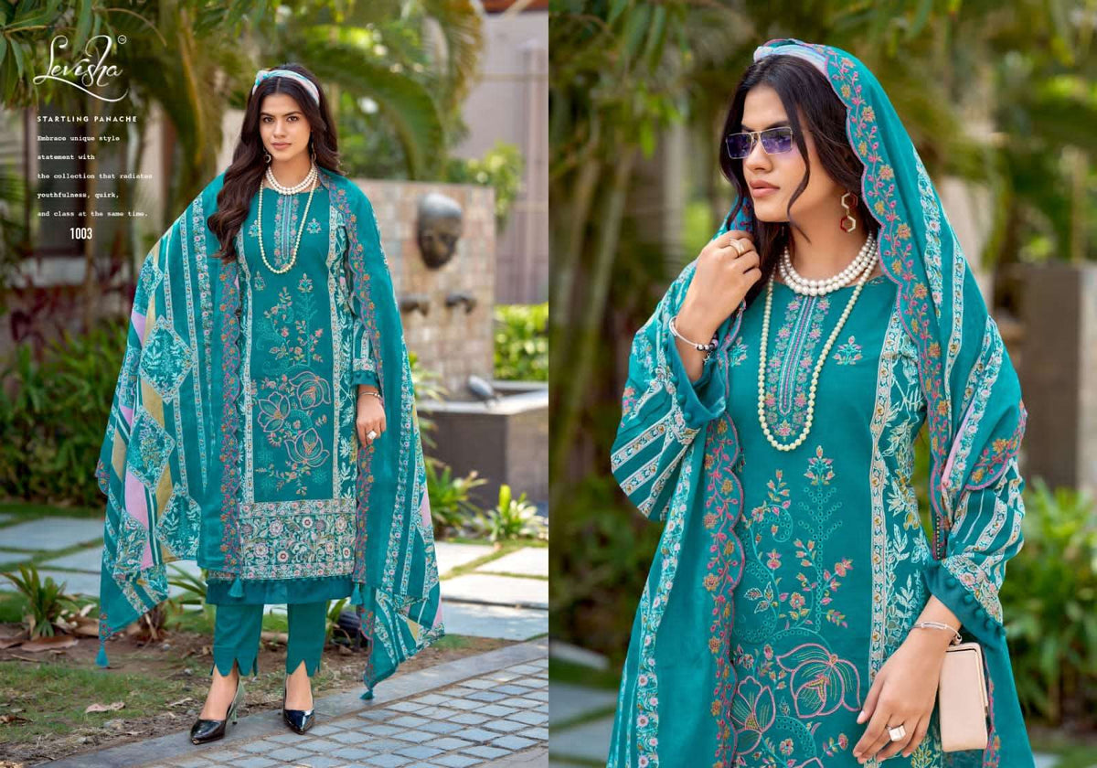 Levisha Madhubala Vol 16 Cambric Lawn Cotton Pakistani Suit - Amrah Wholesale