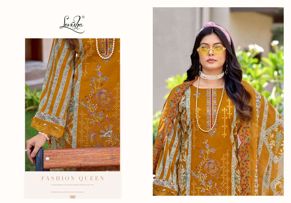Levisha Madhubala Vol 16 Cambric Lawn Cotton Pakistani Suit - Amrah Wholesale