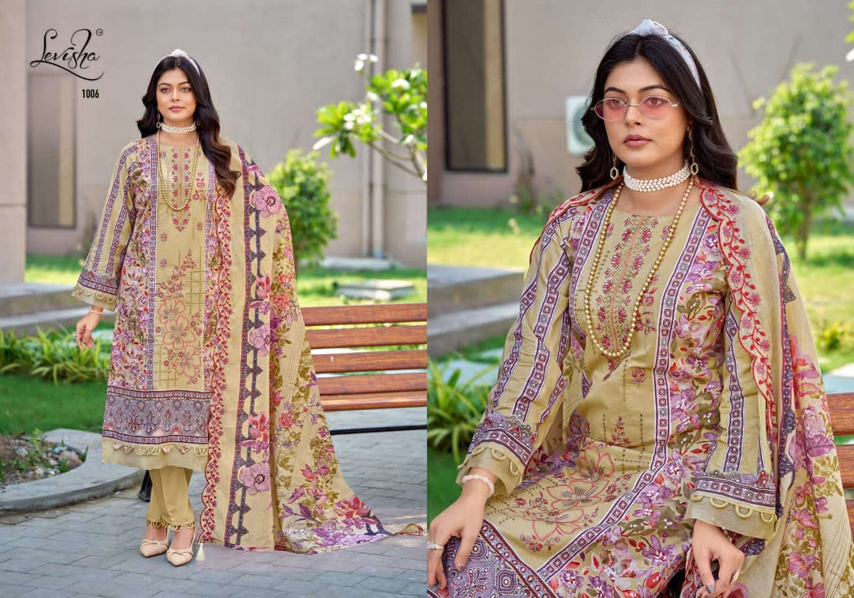Levisha Madhubala Vol 16 Cambric Lawn Cotton Pakistani Suit - Amrah Wholesale